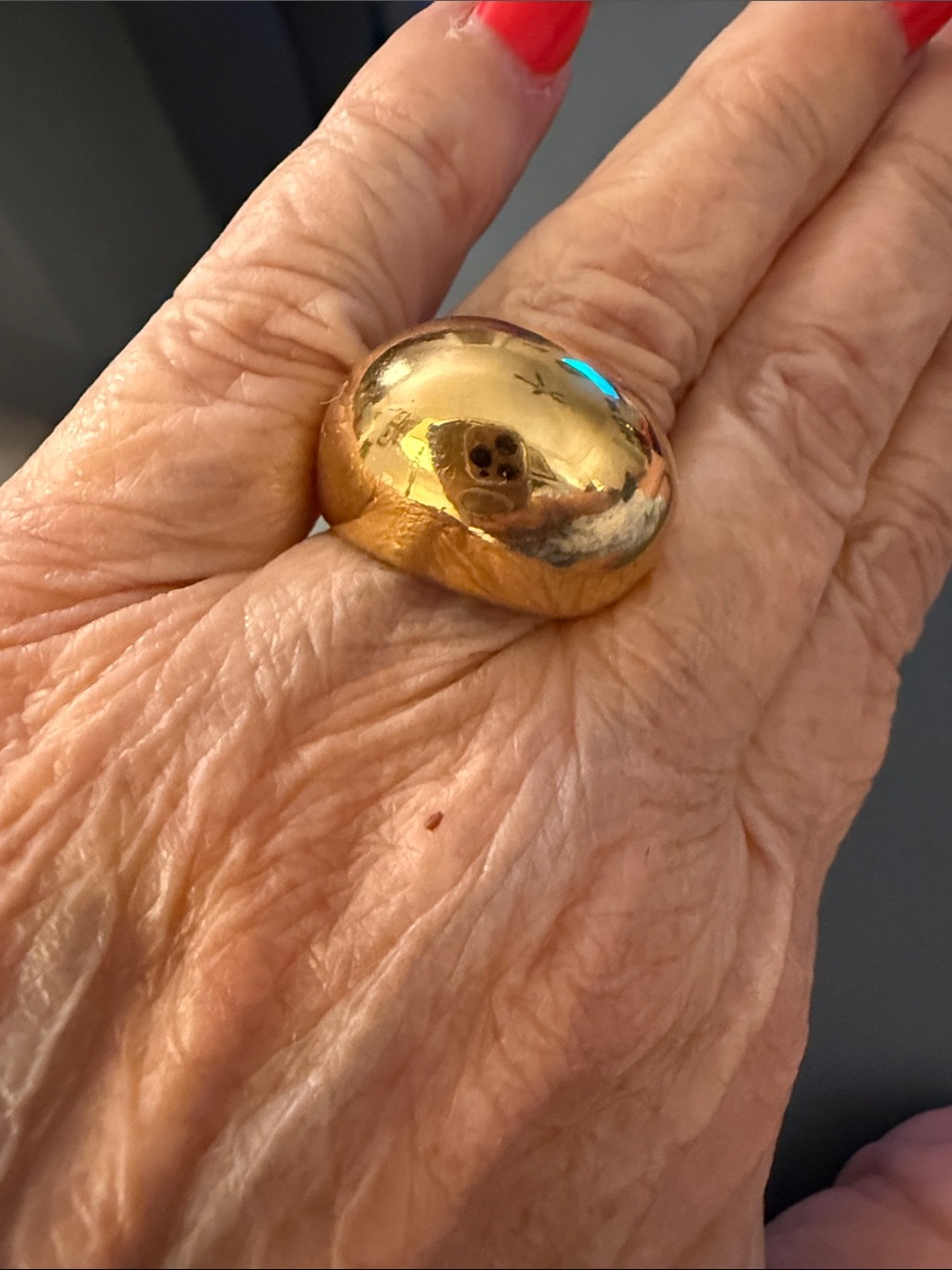 Park Lane Sphere Gold Sphere Ring size 7 NIB (runs large in my opinion) - Picture 4 of 4